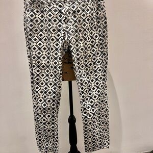 J Crew black and white print jeans. Size 28